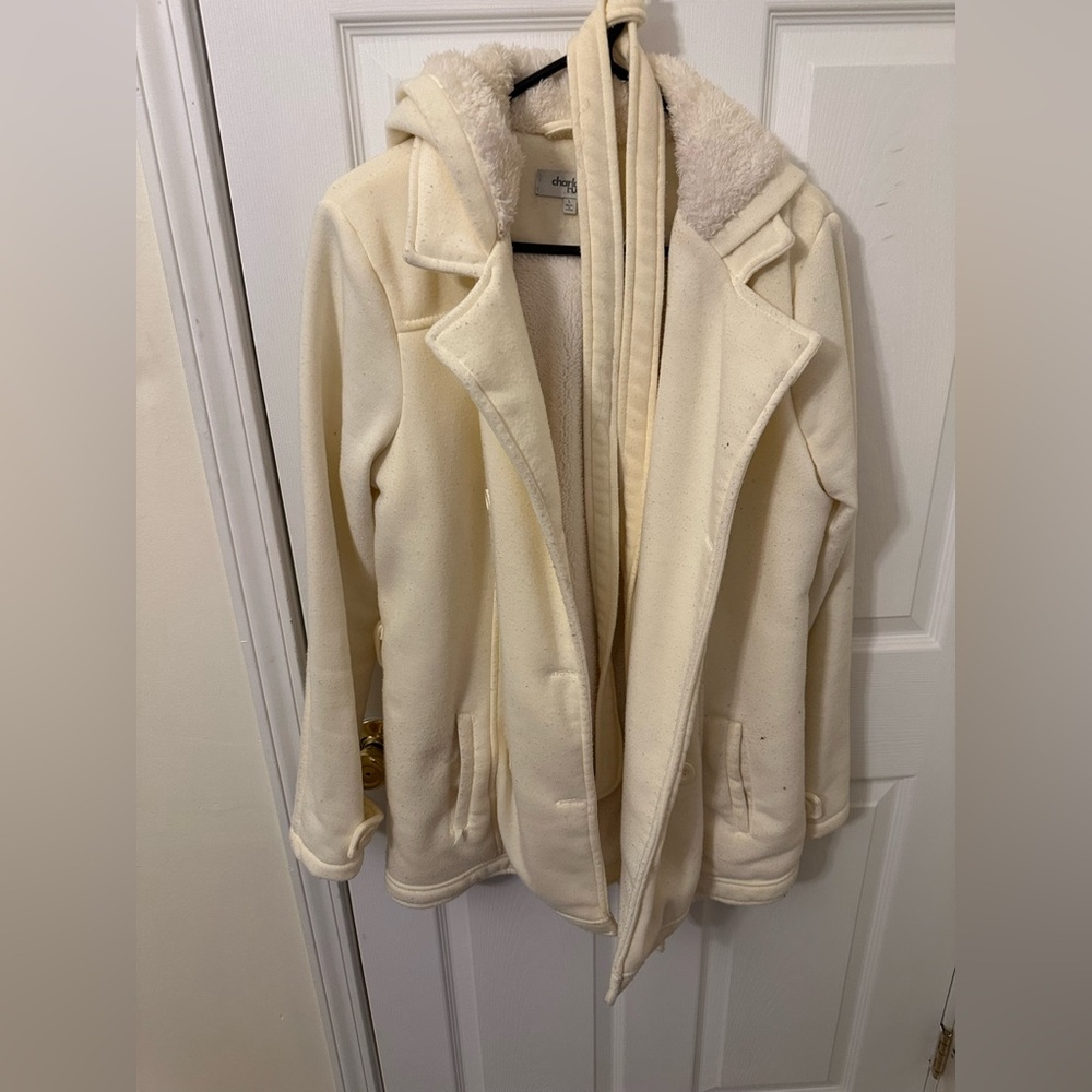 Charlotte Russe Off-White Outerwear